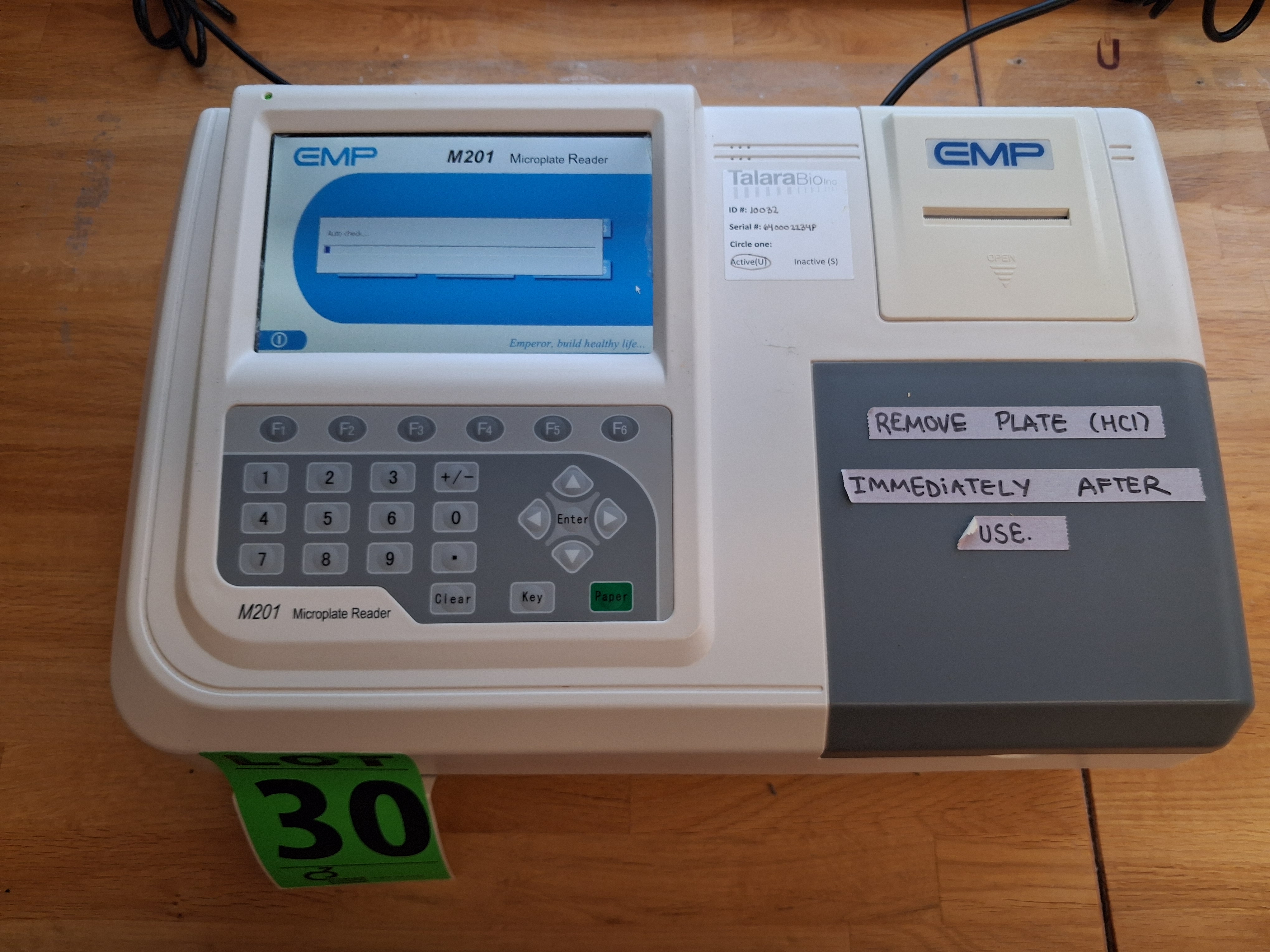 EMP M201 microplate reader, lot 30